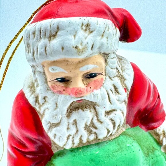 Vintage 1990 Santa Claus Bag of Toys Figurine 1913 Style Ornament Gift - Picture 2 of 12